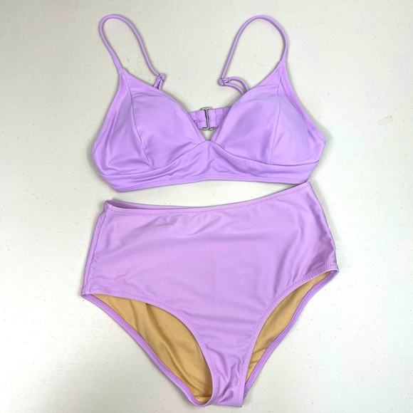Old Navy Other - Old Navy Lilac Two Piece High Waist Bikini Set